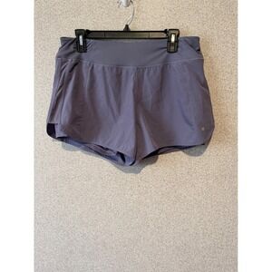 Layers Quick Dry Athletic Shorts Women's Size L Periwinkle Blue Running Workout